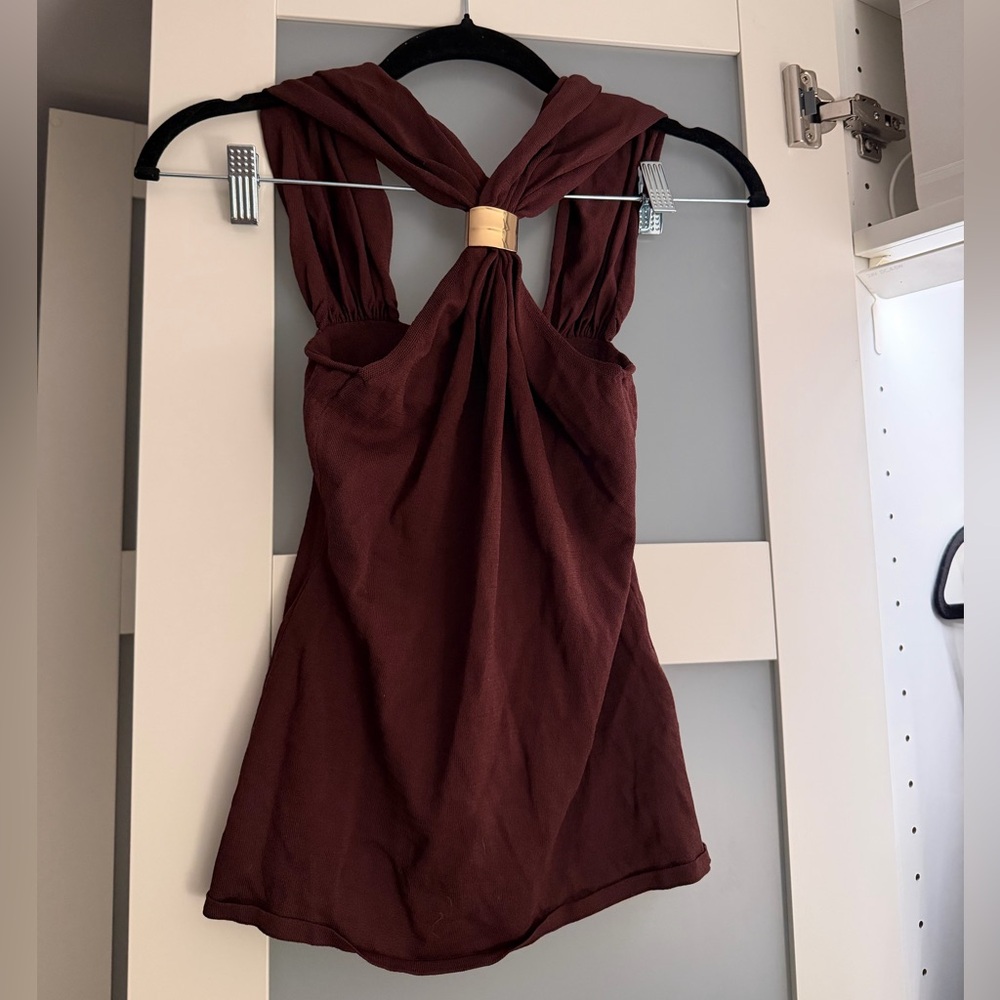 Brown Going out top